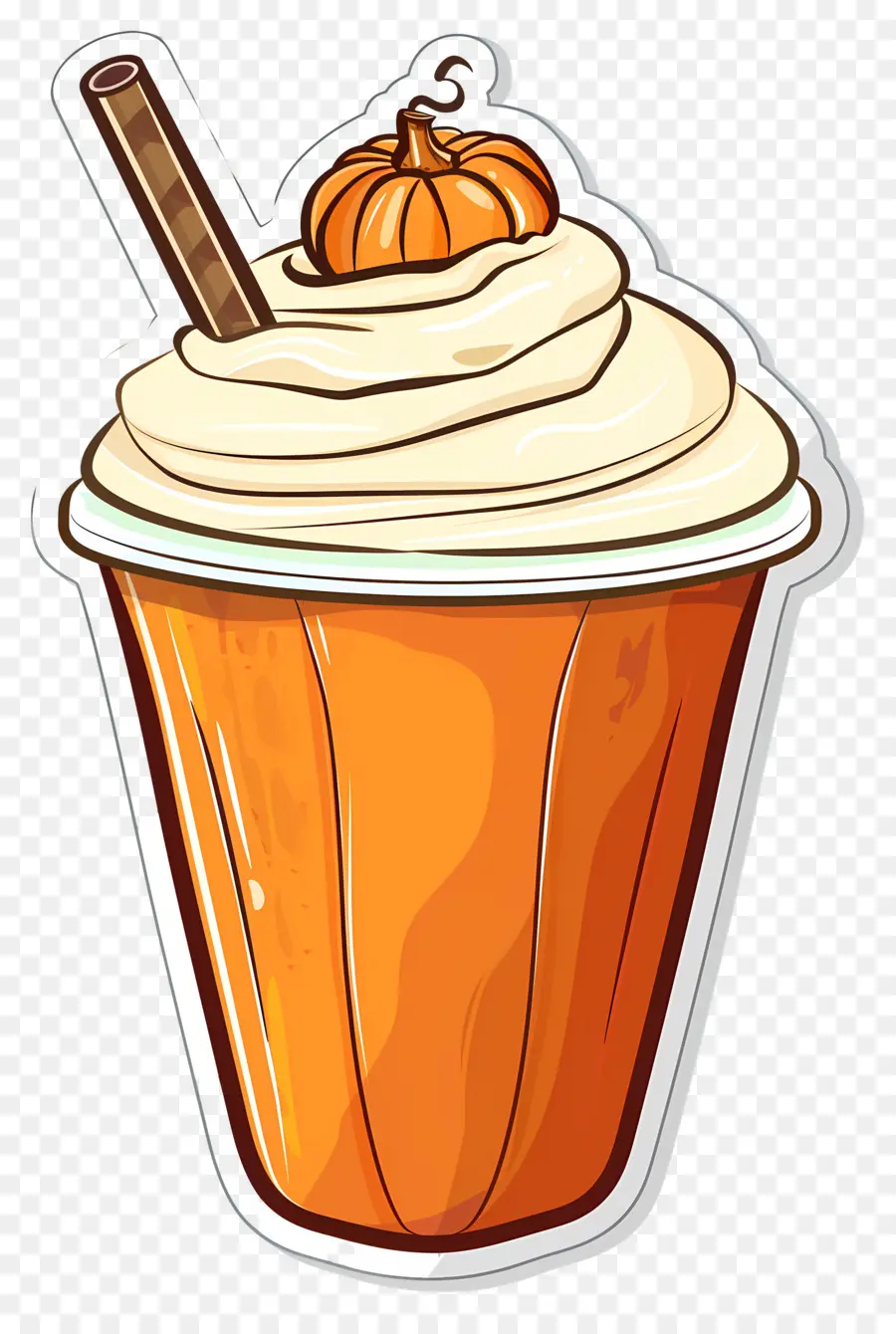 Milk Shake D'halloween，Milk Shake à La Citrouille PNG