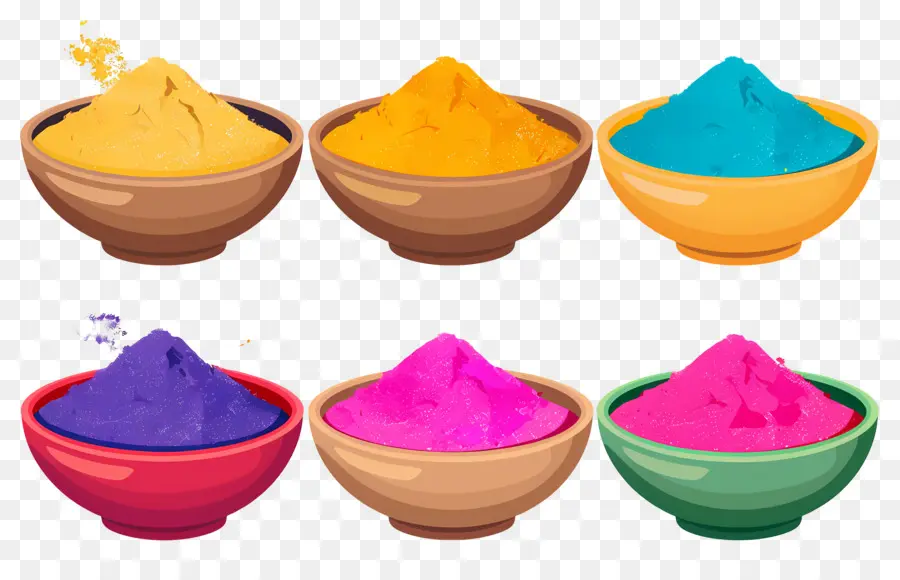 Fond De Holi，Poudre Colorée PNG