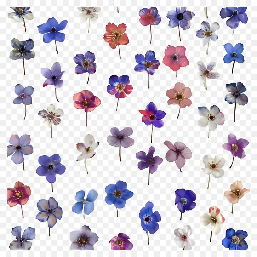 Fond De Fleurs，Fleurs Colorées PNG