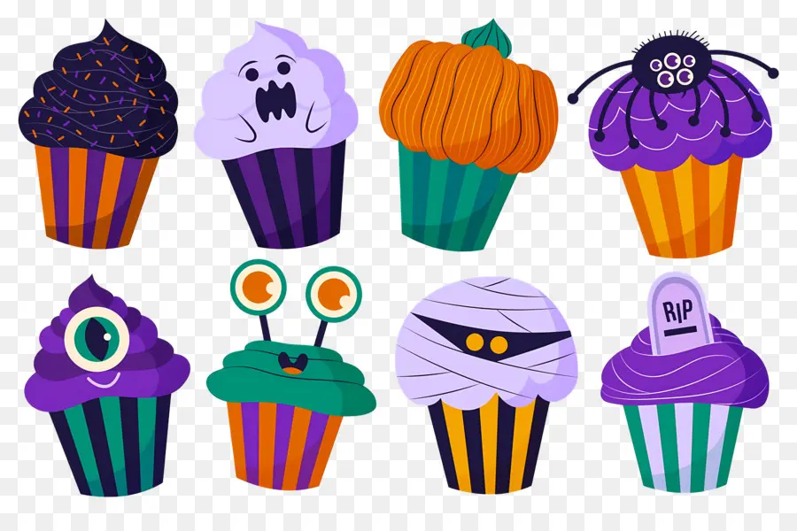 Petits Gâteaux D'halloween，Dessert PNG