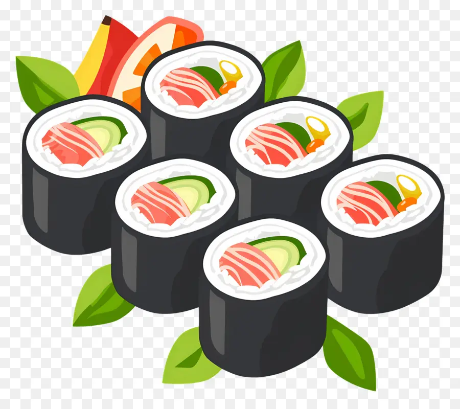 Rouleau De Sushi，Rouleaux De Sushi PNG