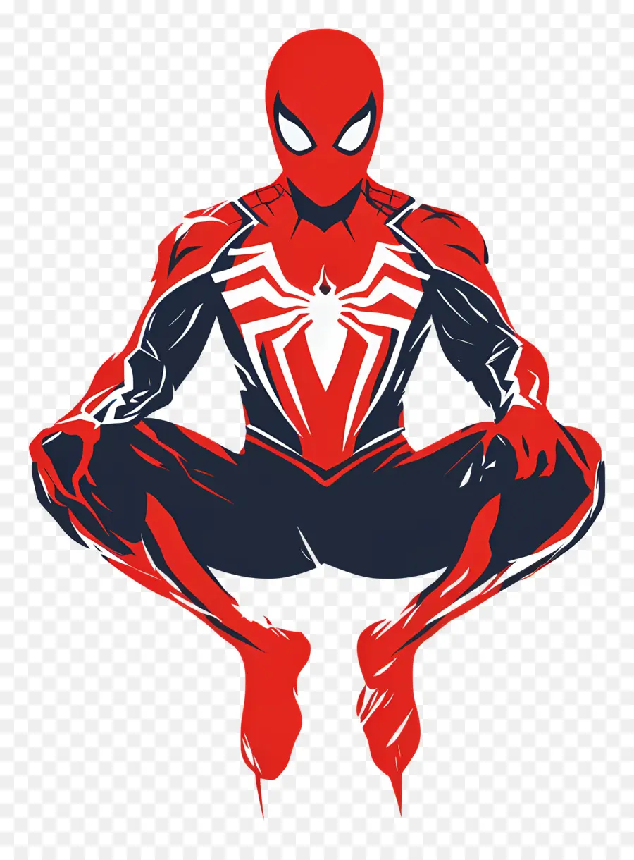 Spiderman Debout，Spider Man Assis PNG