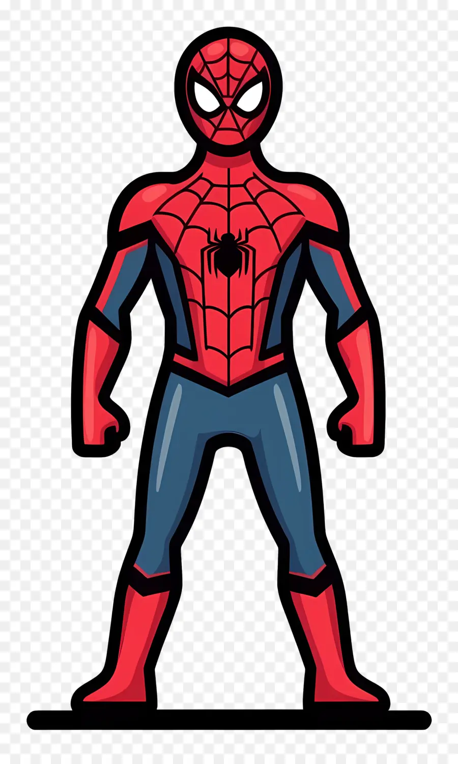 Spiderman Debout，Silhouette De Super Héros PNG