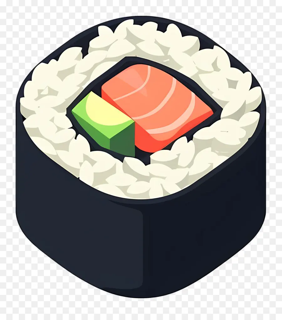 Rouleau De Sushi，Morceau De Sushi PNG