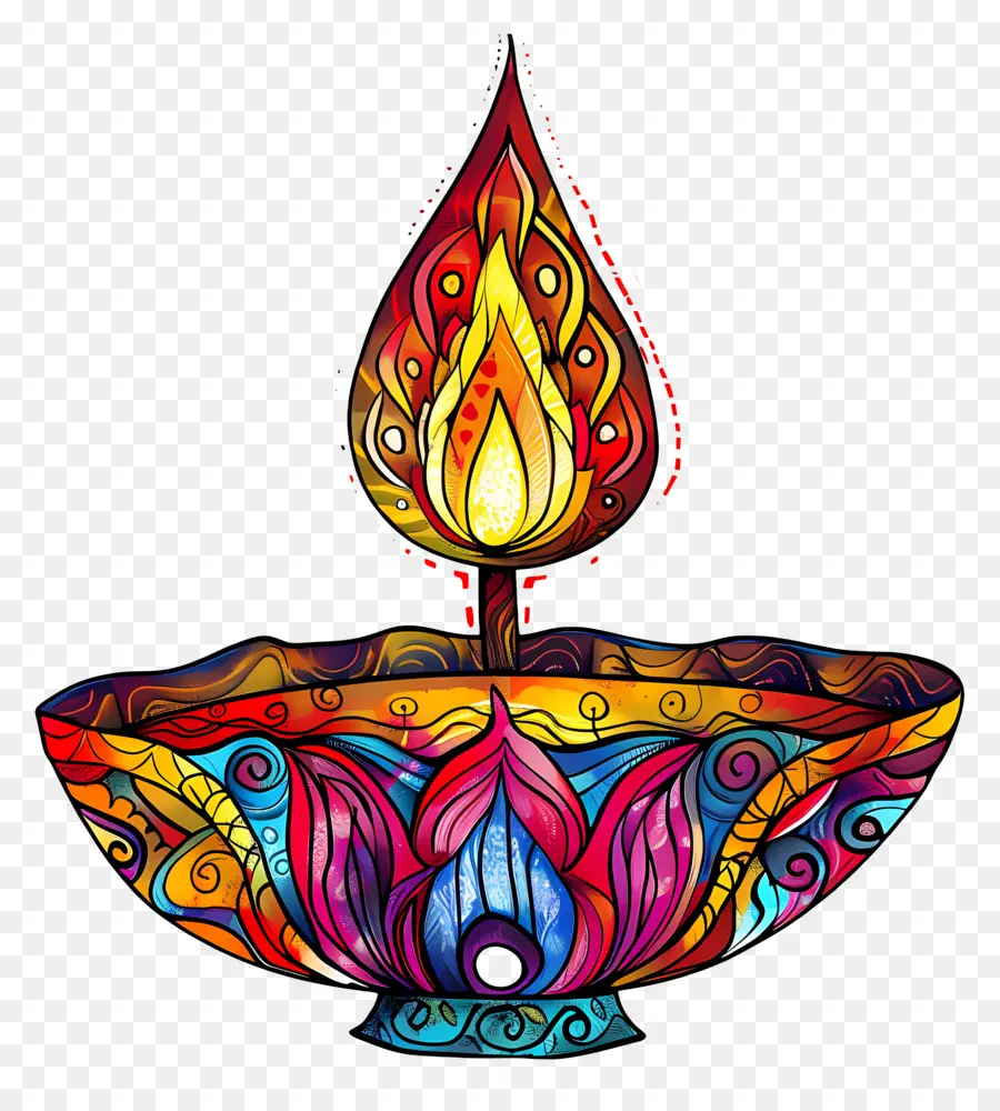 Diwali Diya，Diya Complexe PNG