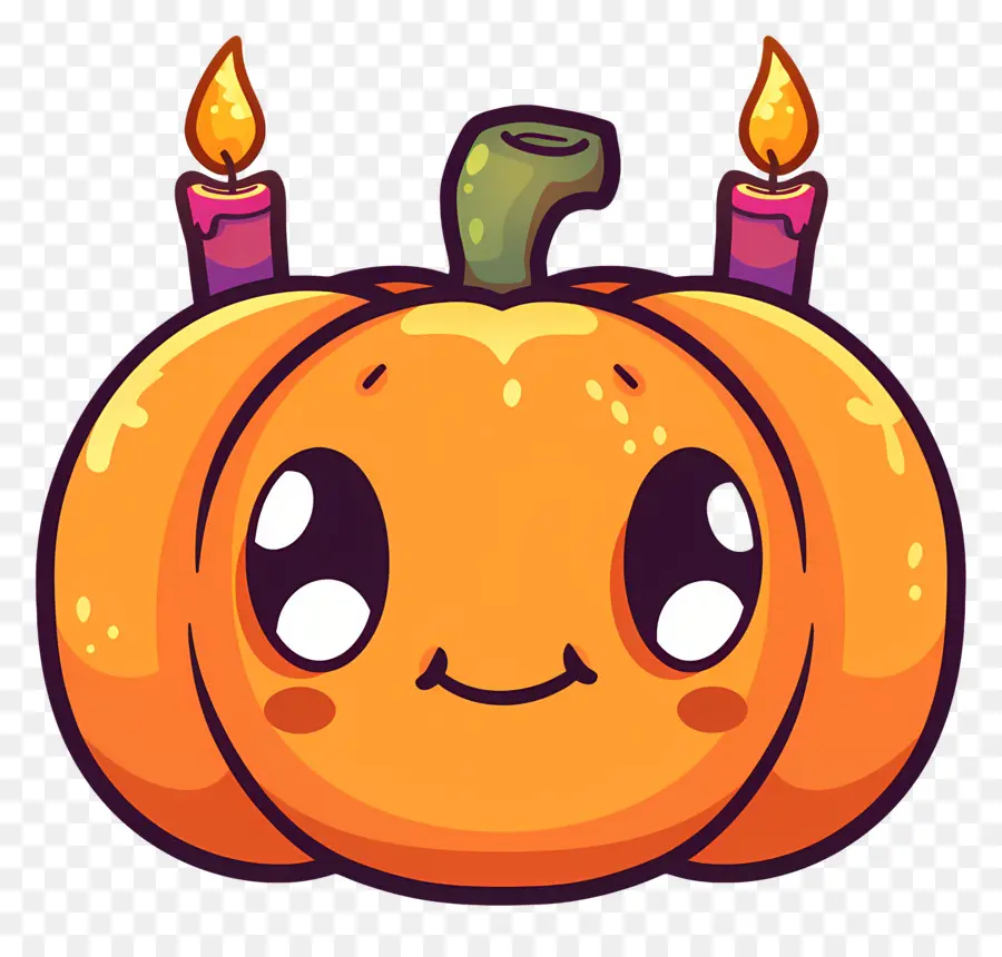 Bougies D'halloween，Citrouille PNG