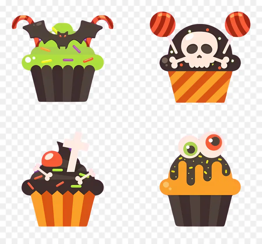 Petits Gâteaux D'halloween，Dessert PNG