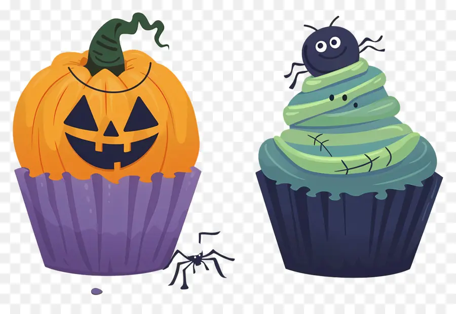 Petits Gâteaux D'halloween，Citrouille PNG