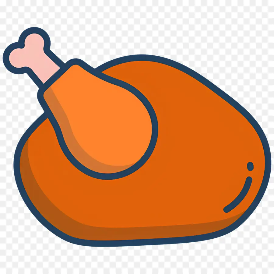 Nourriture Pour Poulet，Cuisse De Poulet De Dessin Animé PNG