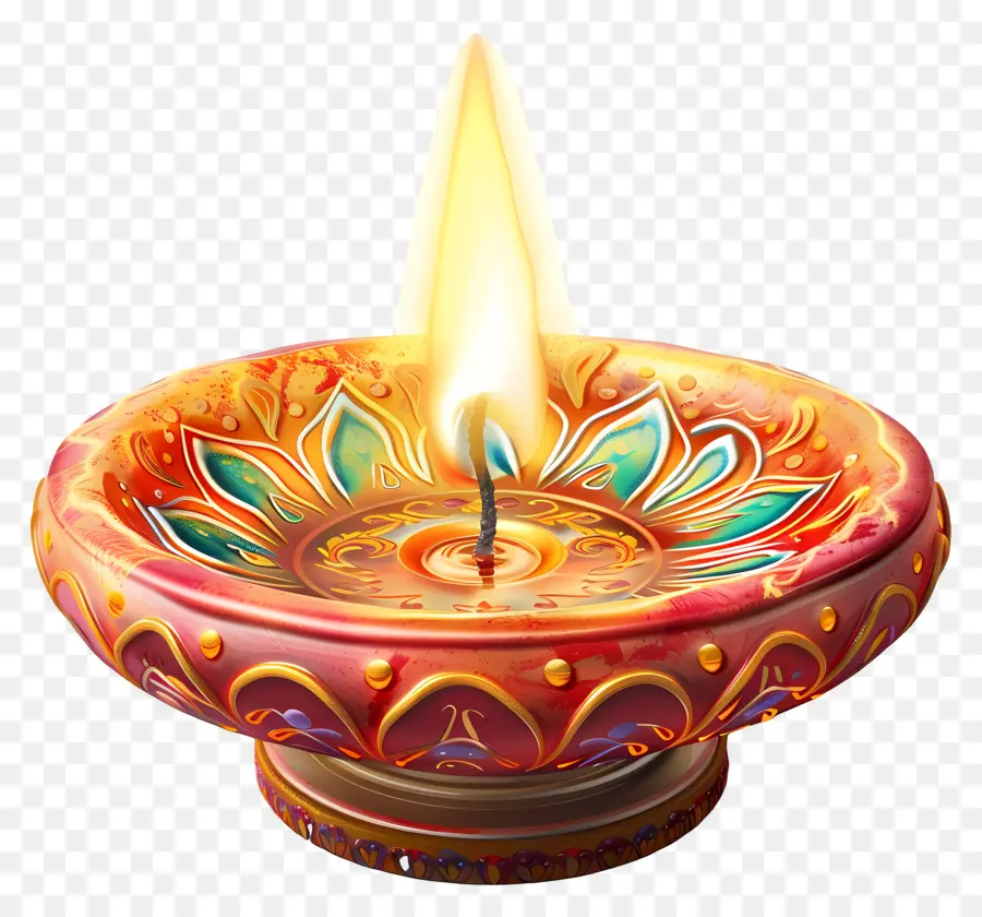 Bougie De Diwali，Bougie Décorative PNG