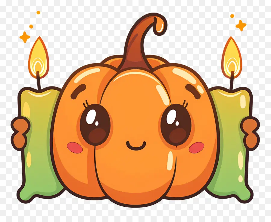 Bougies D'halloween，Citrouille PNG