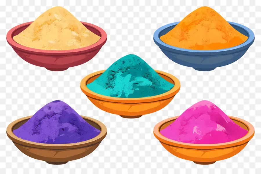 Fond De Holi，Poudre Colorée PNG