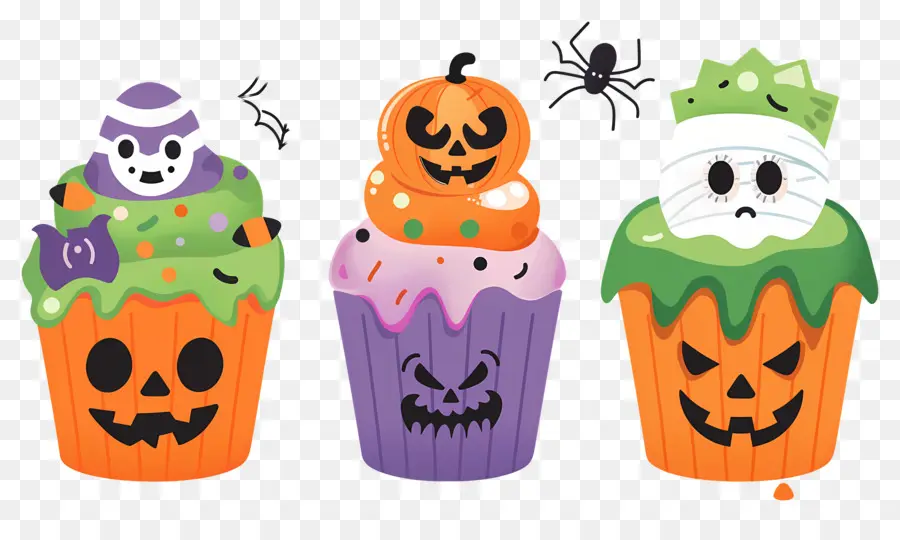 Petits Gâteaux D'halloween，Citrouille PNG