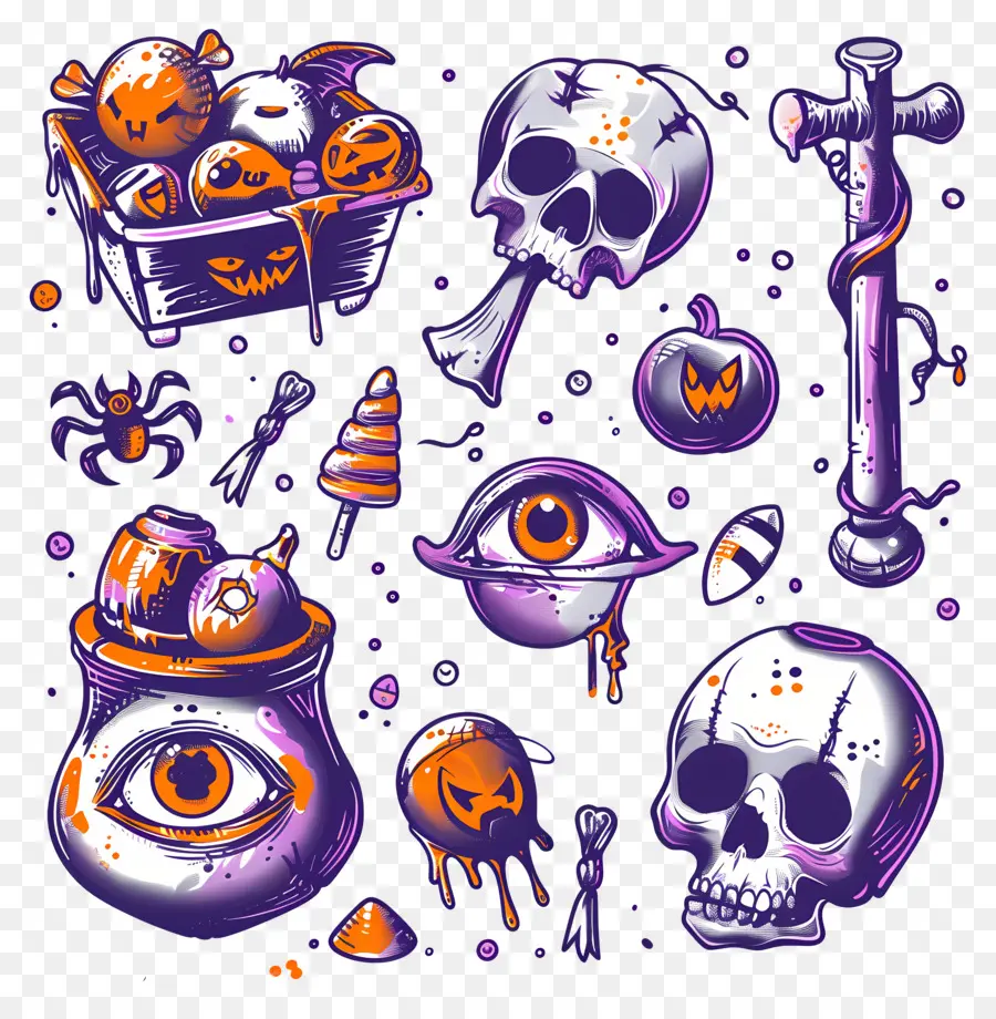 Fond D'halloween，Art D'halloween PNG