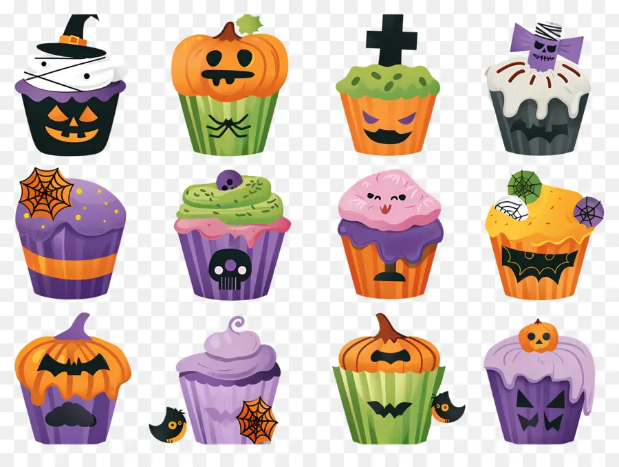 Petits Gâteaux D'halloween，Citrouille PNG