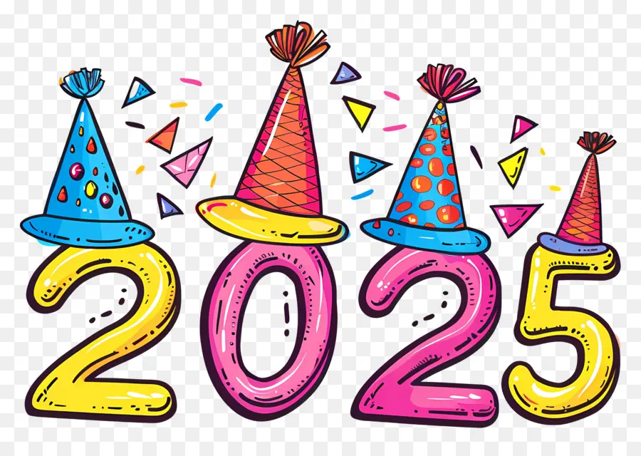 2025 Année，Célébration 2025 PNG