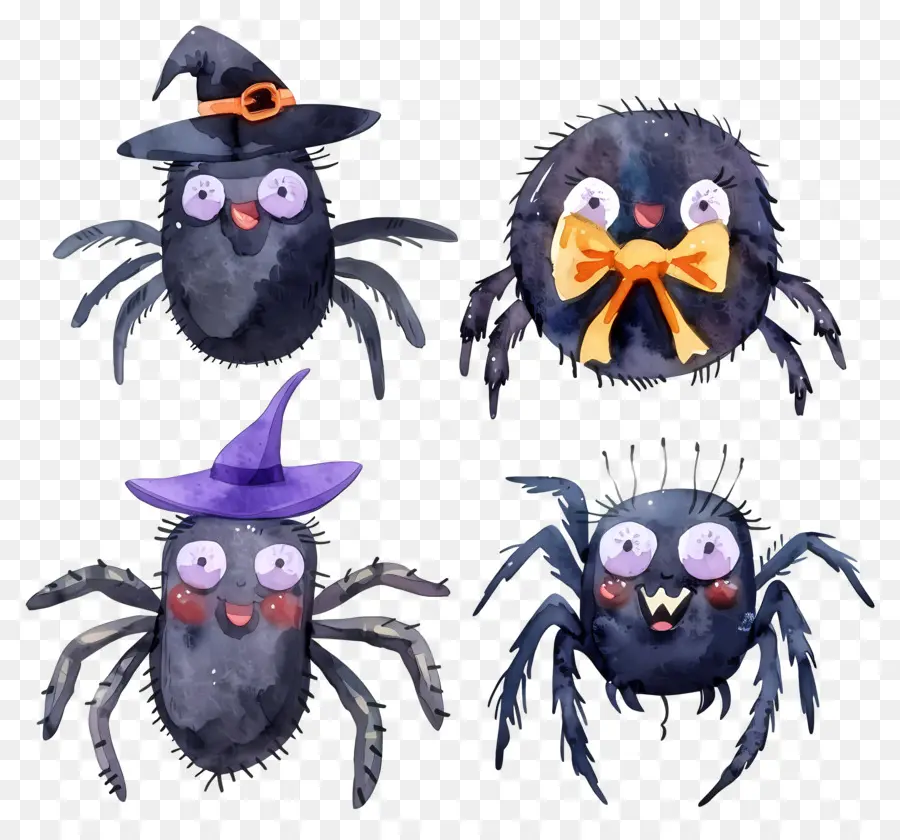 Araignées D'halloween，Araignées Effrayantes PNG