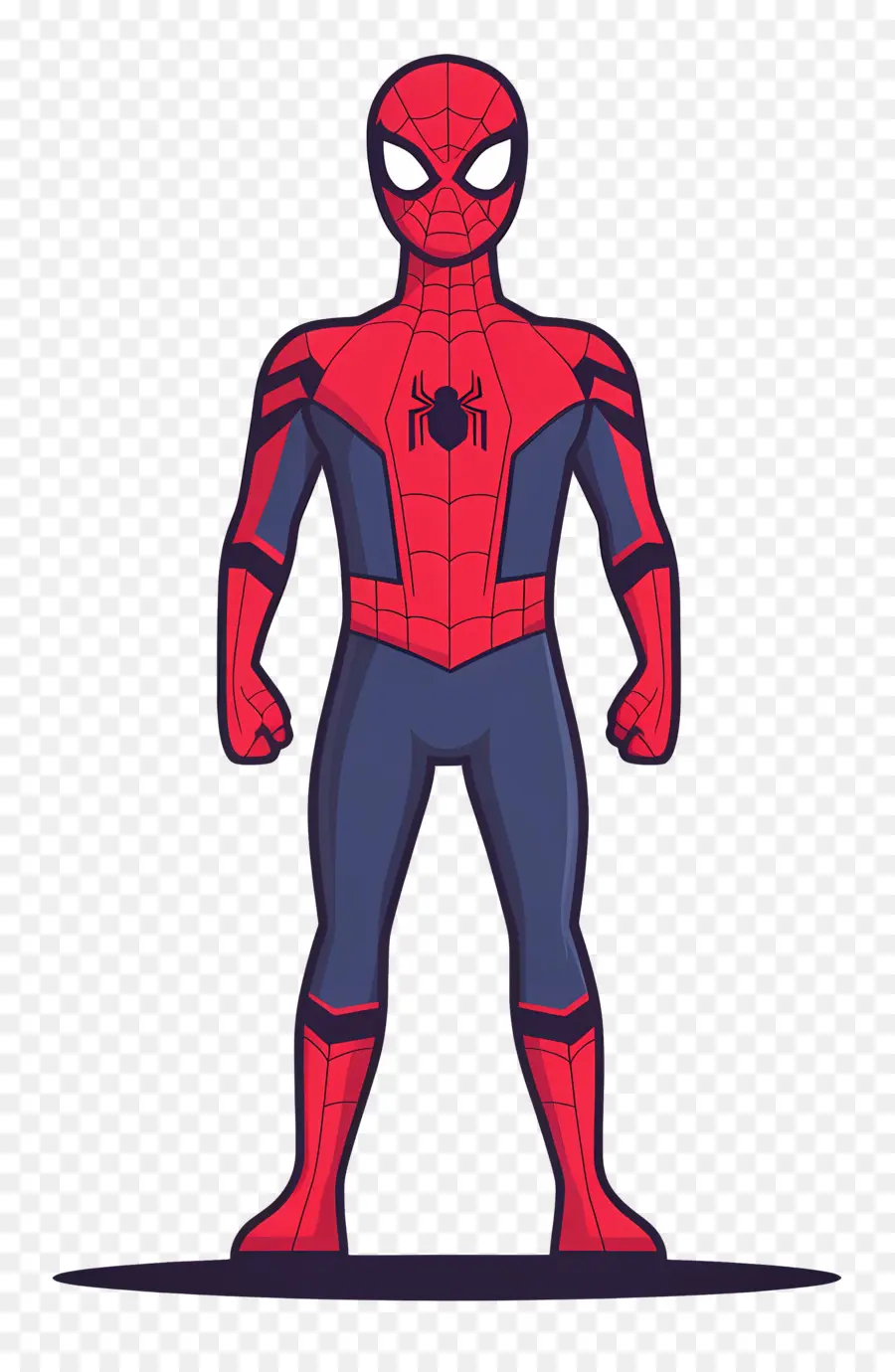 Spiderman Debout，Silhouette De Super Héros PNG