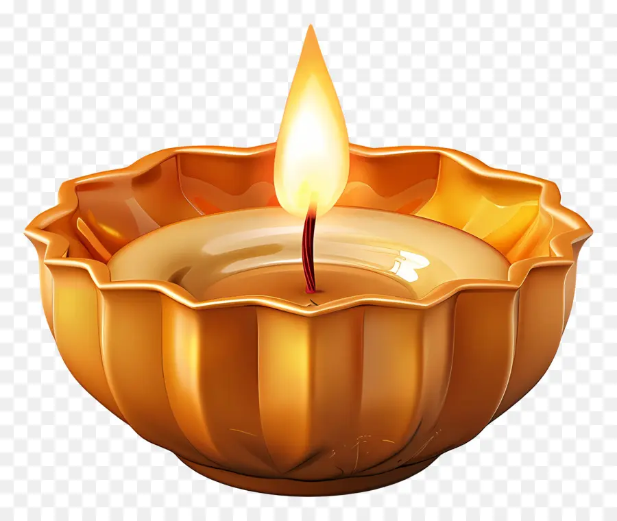 Bougie De Diwali，Bougie Simple PNG