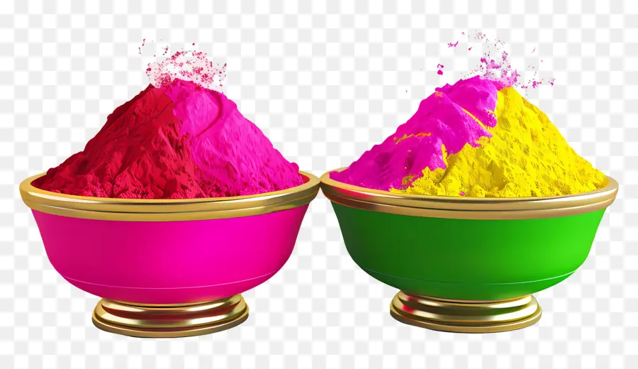 Fond De Holi，Poudre Colorée PNG