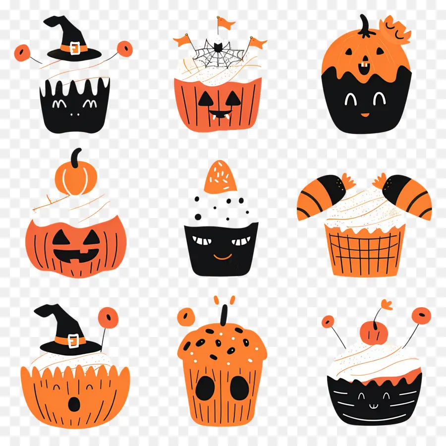 Petits Gâteaux D'halloween，Chat PNG