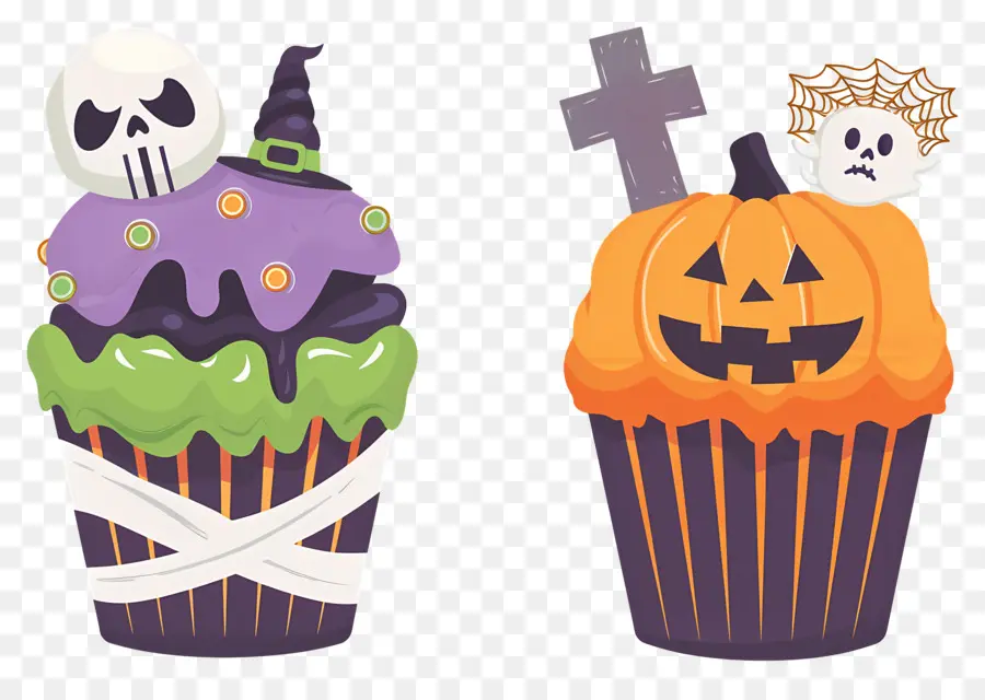 Petits Gâteaux D'halloween，Dessert PNG