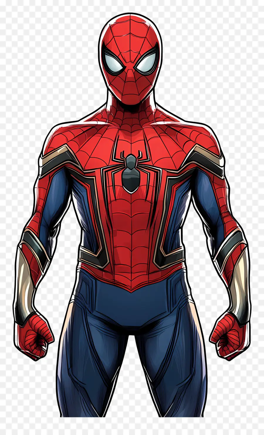 Spiderman Debout，Dessin Animé Spider Man PNG