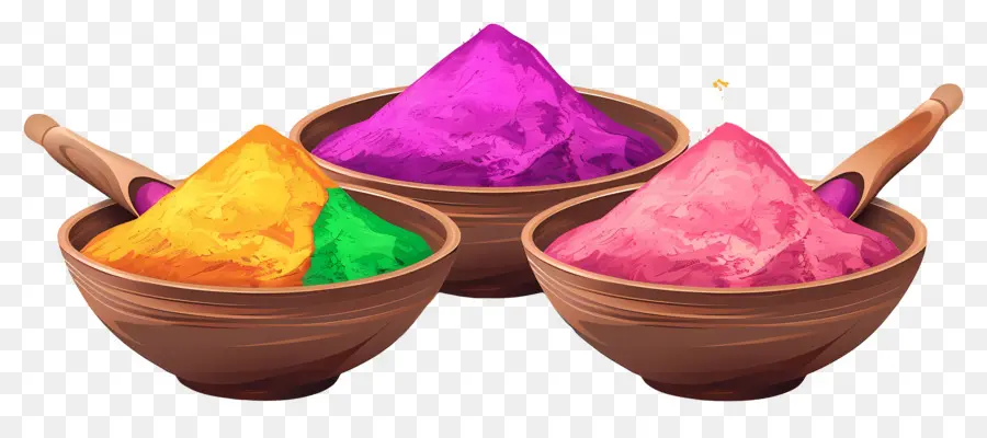 Fond De Holi，Poudre Colorée PNG