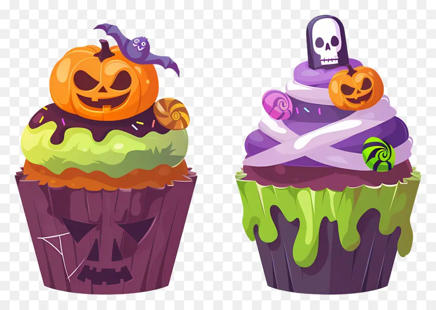 Petits Gâteaux D'halloween，Citrouille PNG