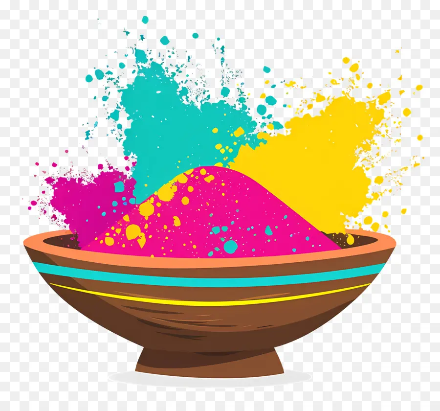 Fond De Holi，Poudres Colorées PNG