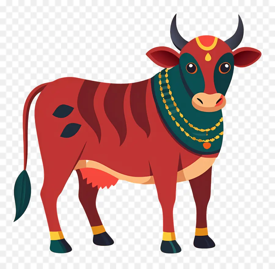 Vache Indienne，Vache Bleue PNG