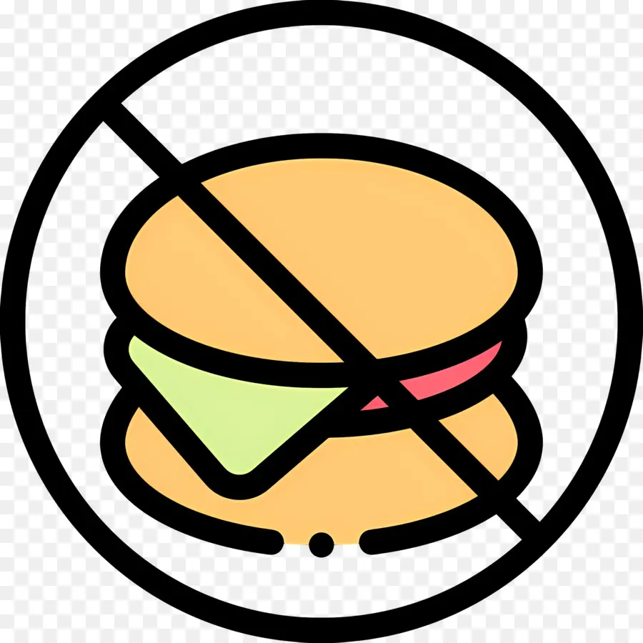 Pas De Nourriture，Aucun Signe De Sandwich PNG