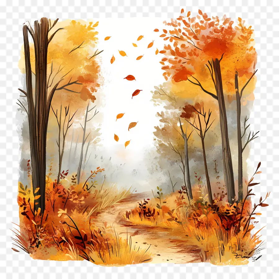 Nature D'automne，Arbres D'automne PNG