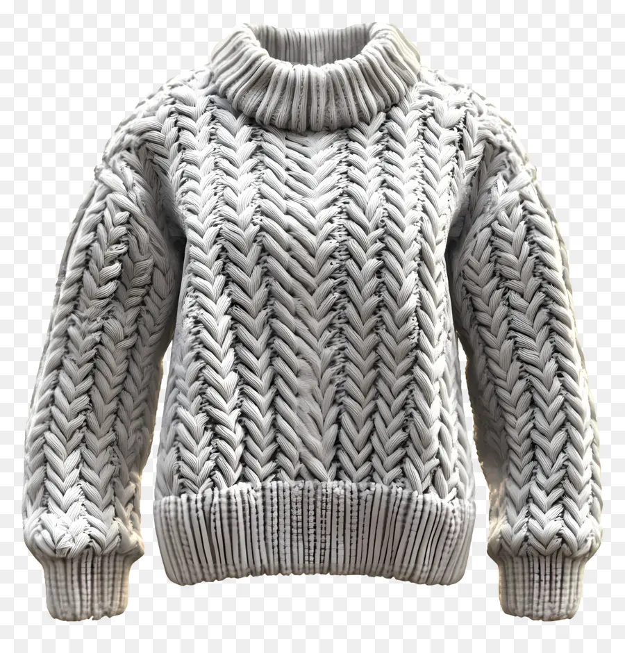 Gros Pull，Pull En Tricot Torsadé PNG