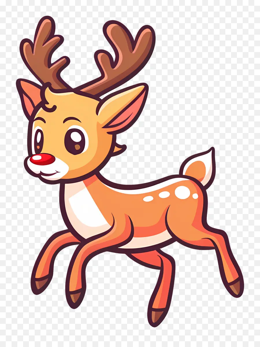 Cerf De Noël，Cerf Mignon PNG