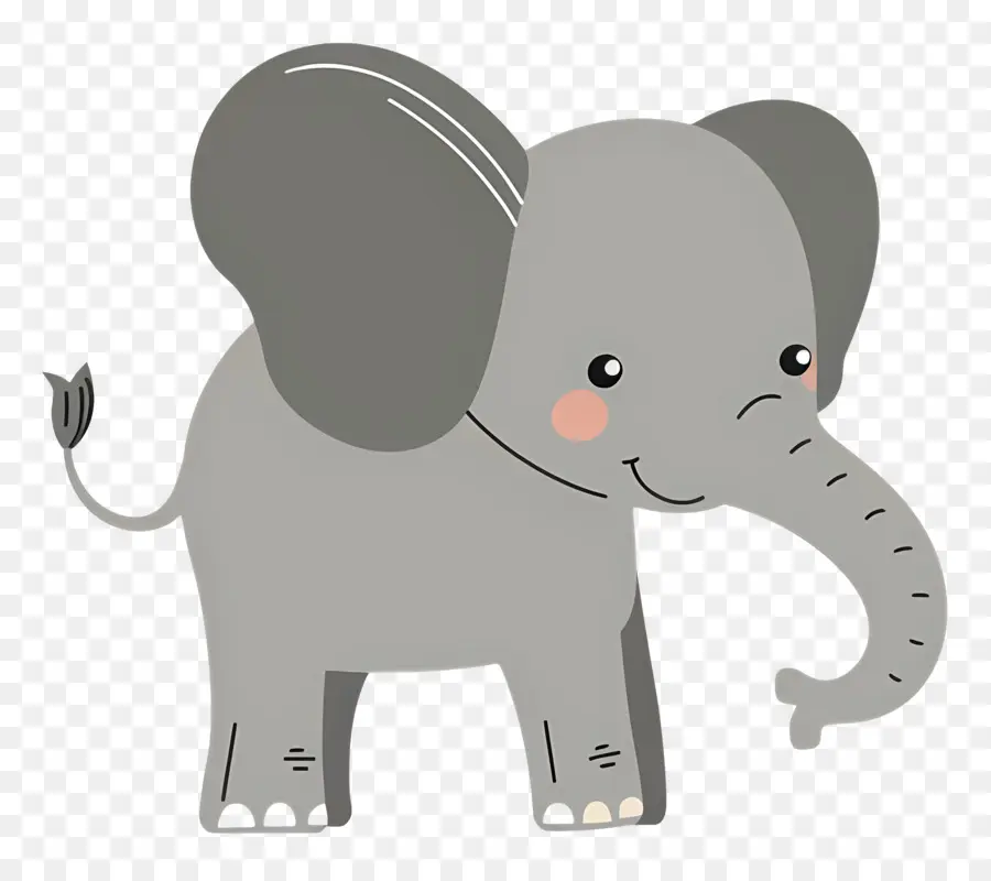 Éléphant Mignon，Éléphant De Dessin Animé PNG