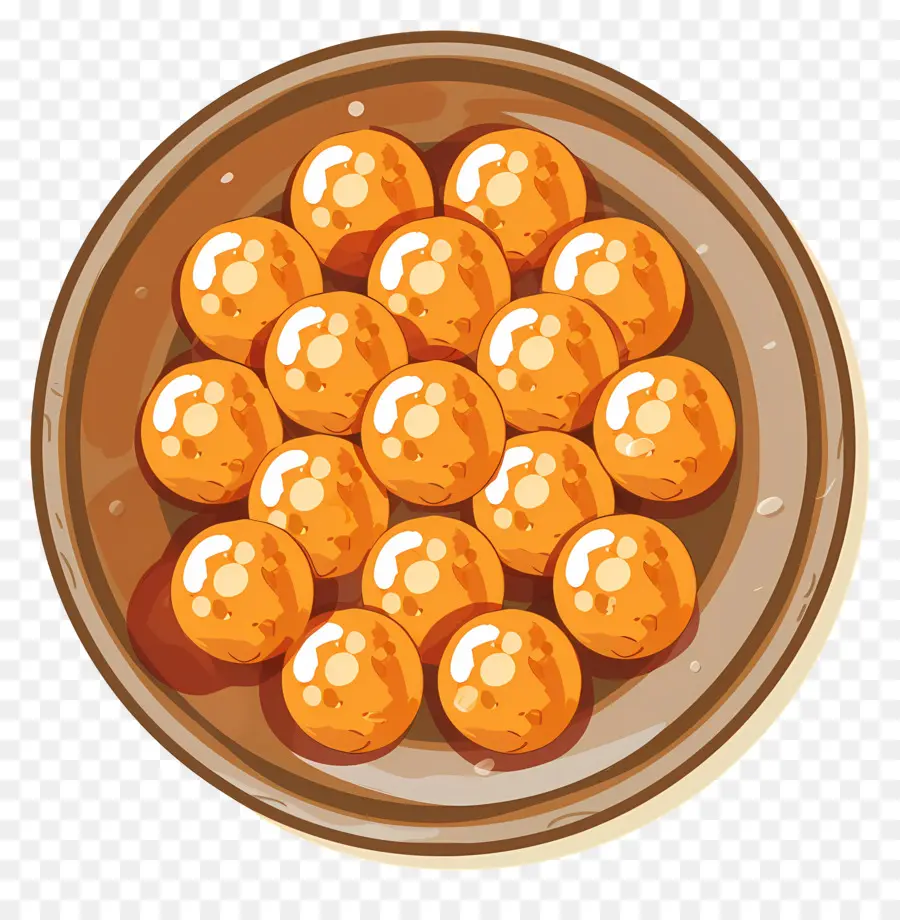 Bonbons Indiens，Boules Oranges PNG