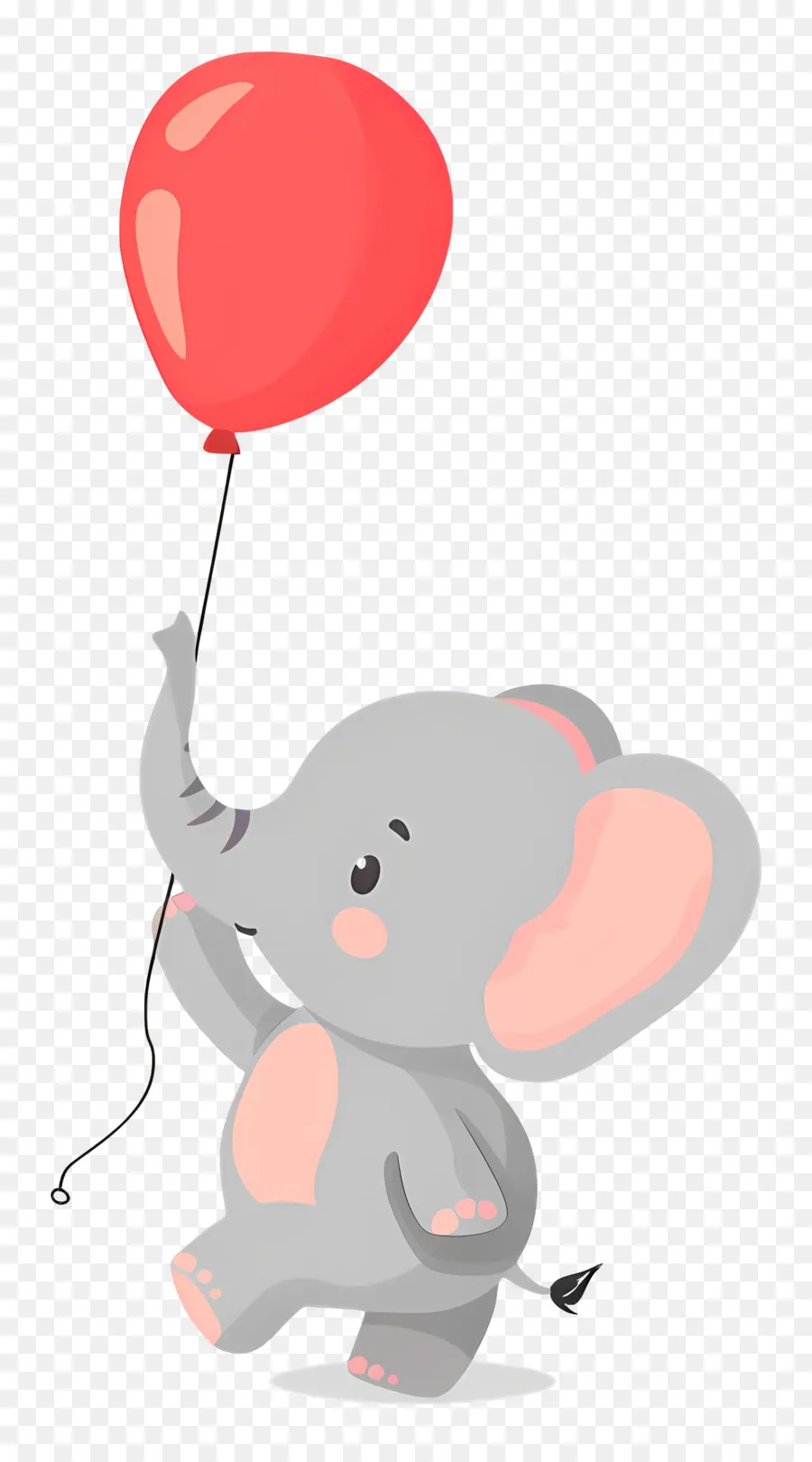 Bébé éléphant，Éléphant Avec Ballon PNG