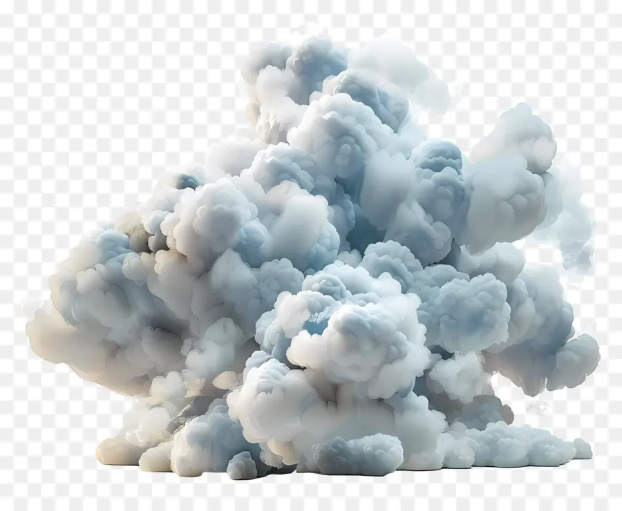 Nuage Animé，Nuage Bleu PNG