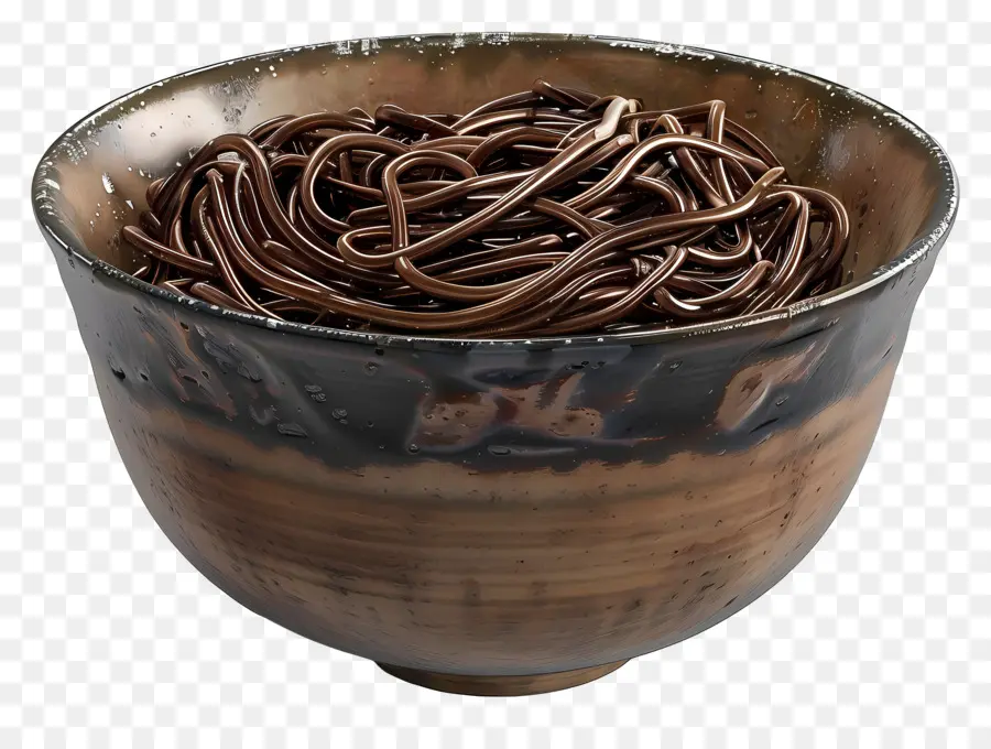 Nouilles Soba，Nouilles Brunes PNG