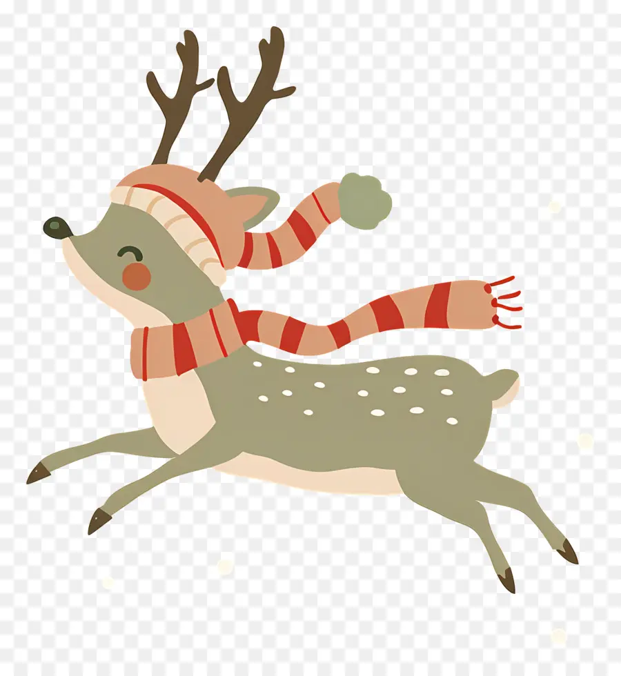 Cerf De Noël，Renne Ludique PNG