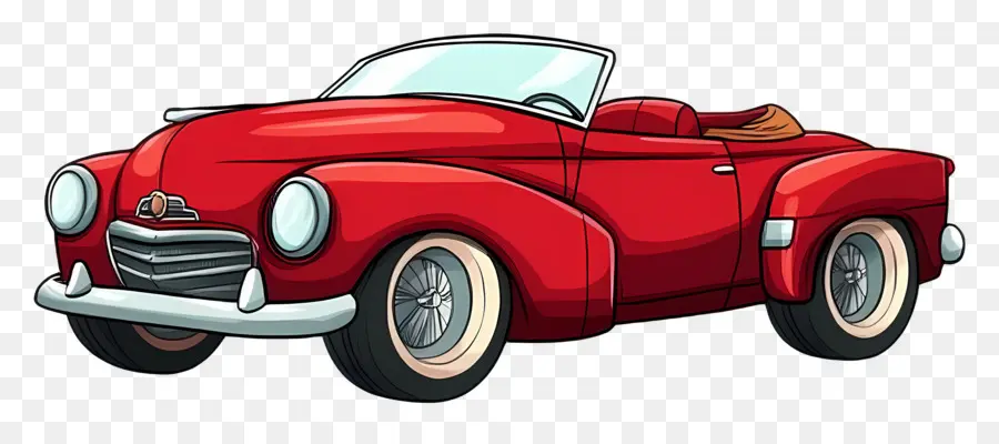 Voiture Animée，Voiture Classique PNG