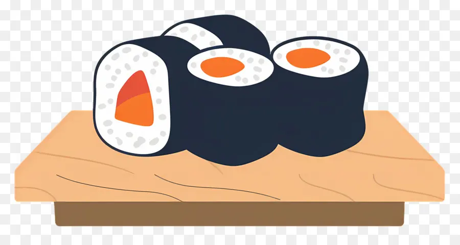 Rouleau De Sushi，Rouleaux De Sushi à Bord PNG