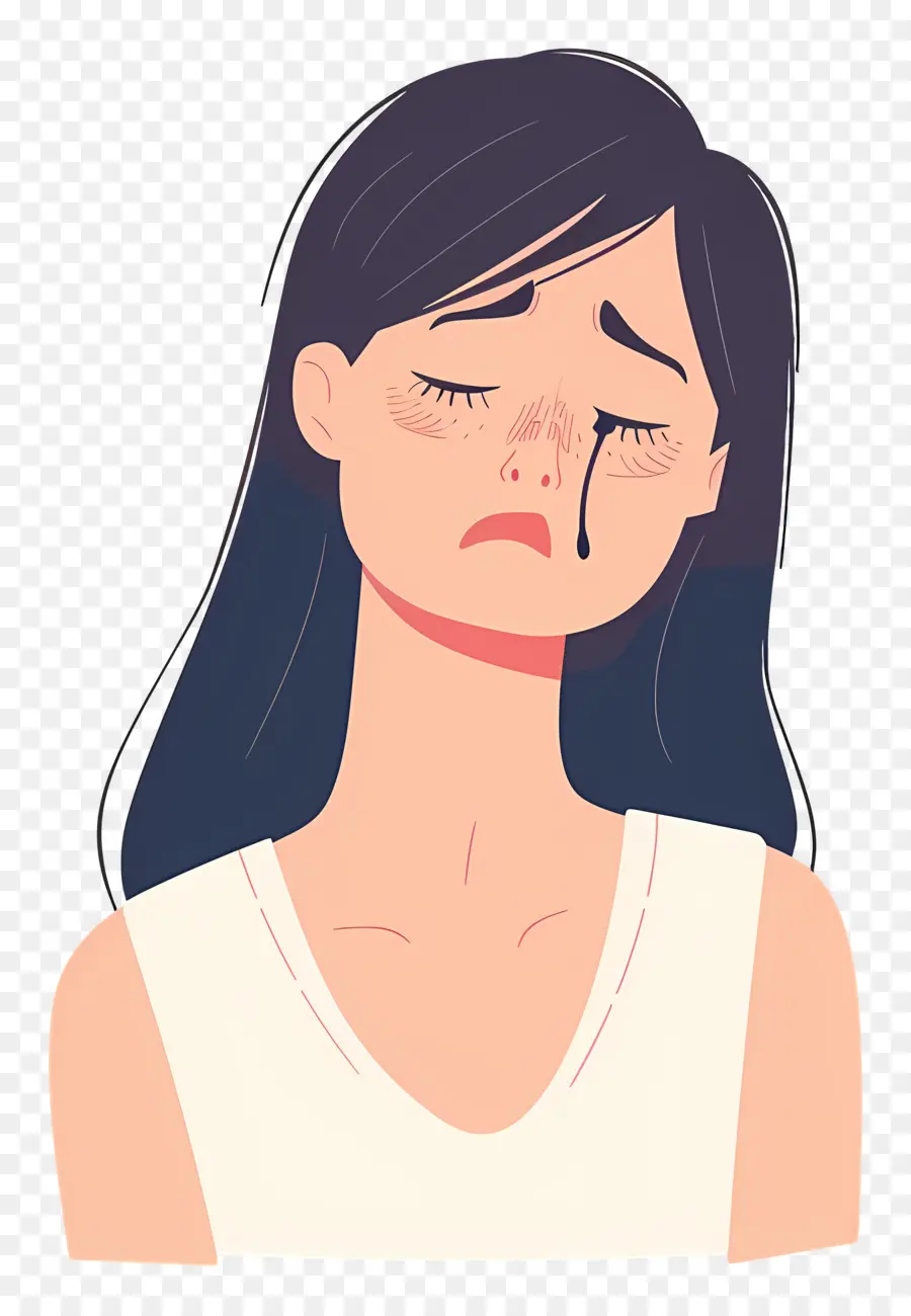 Femme Qui Pleure，Fille Triste PNG