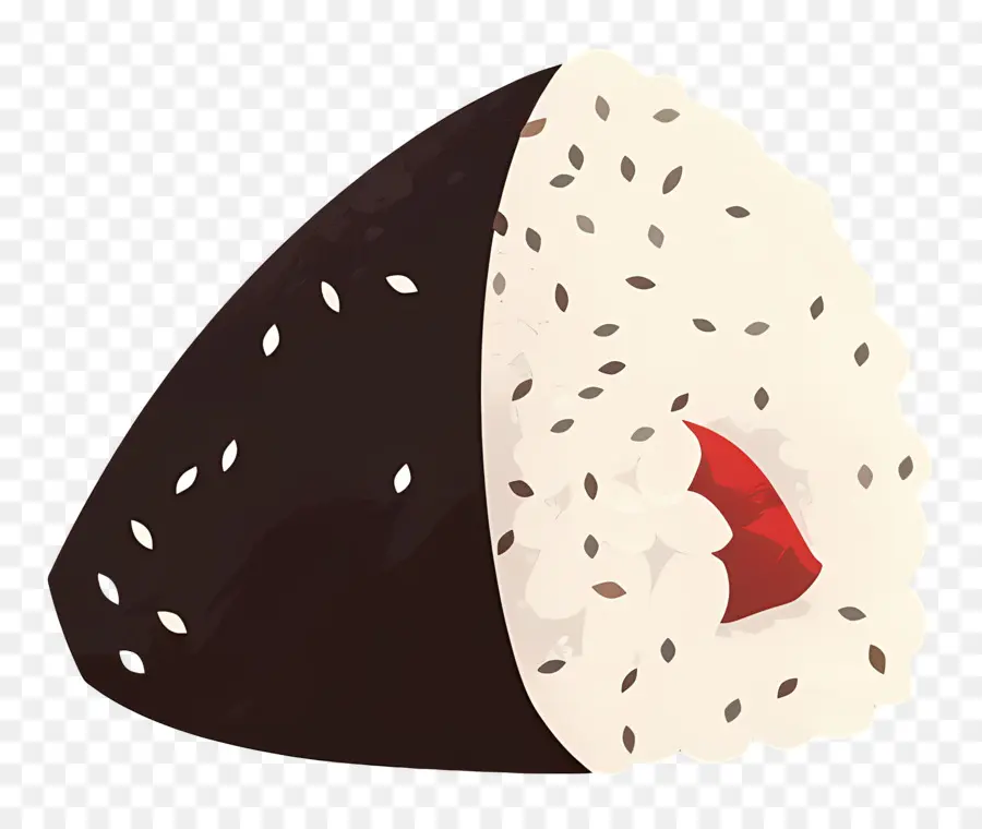 Umeboshi Onigiri，Onigiri Aux Algues PNG