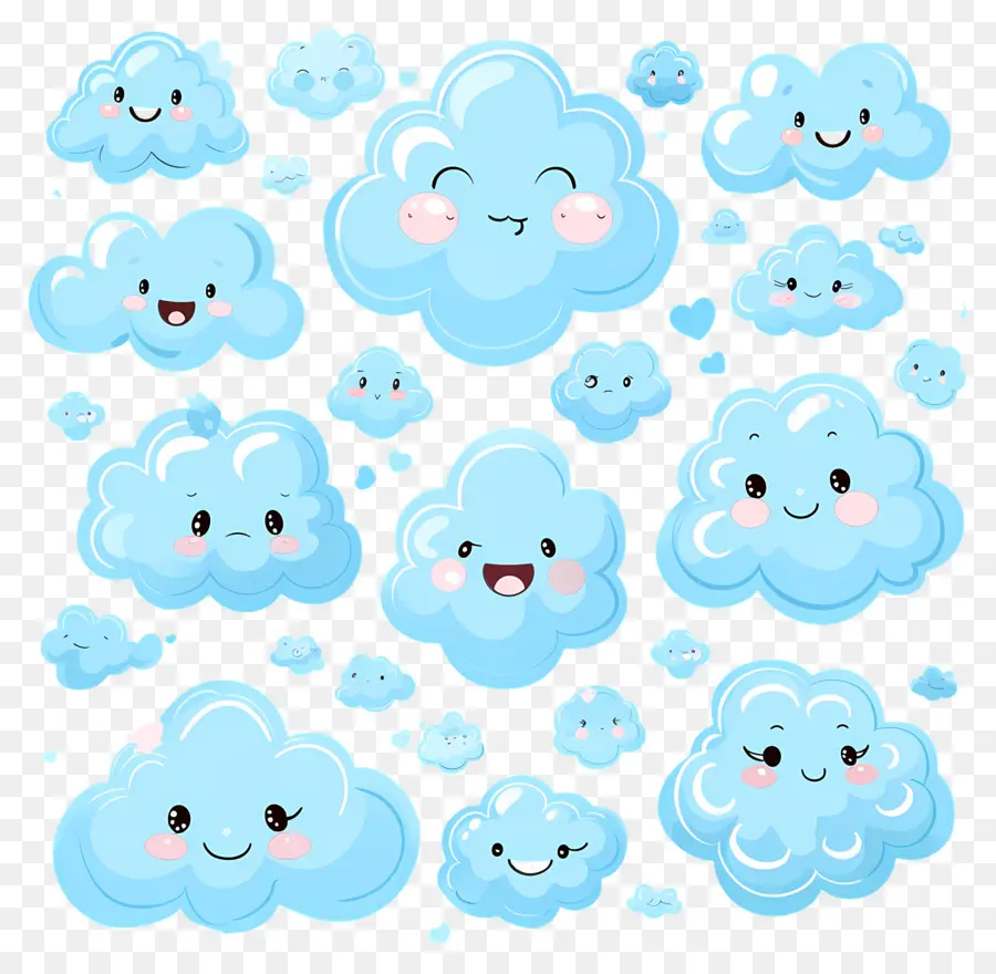 Nuage Mignon，Mignons Nuages ​​bleus PNG