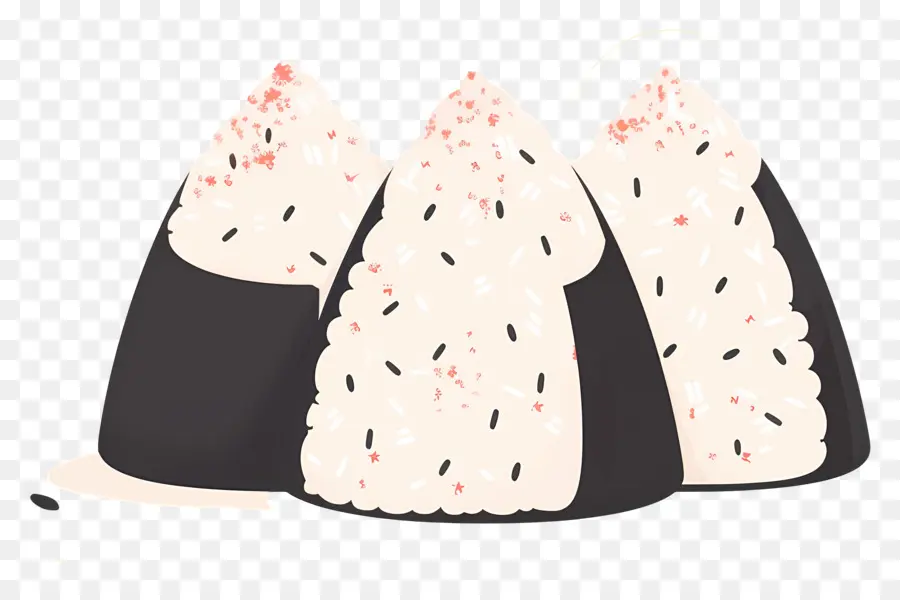 Umeboshi Onigiri，Illustration D'onigiri PNG