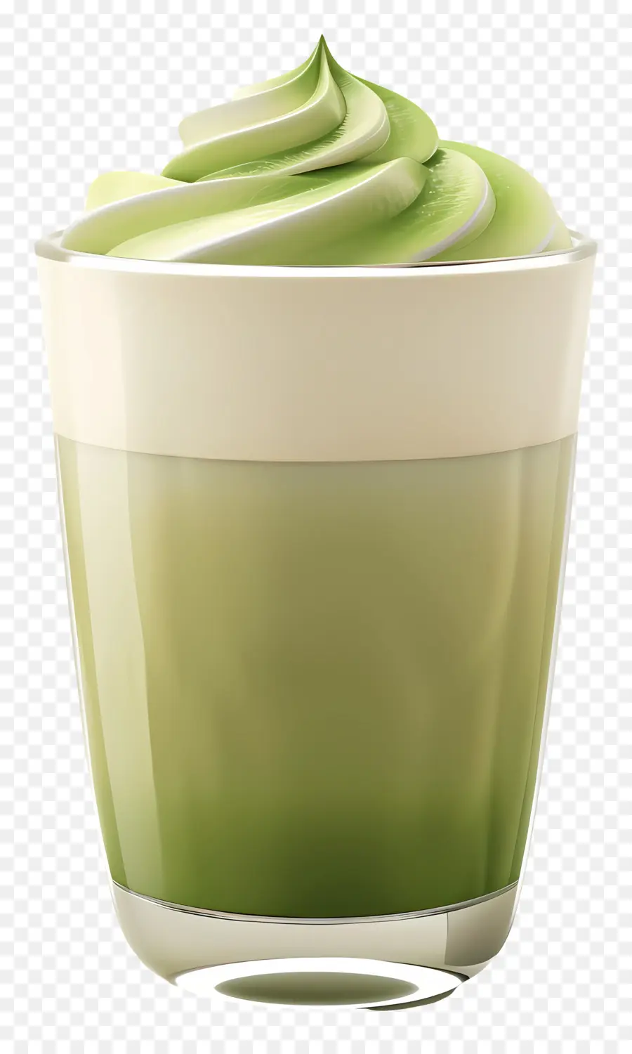 Matcha Latté，Boisson Verte PNG