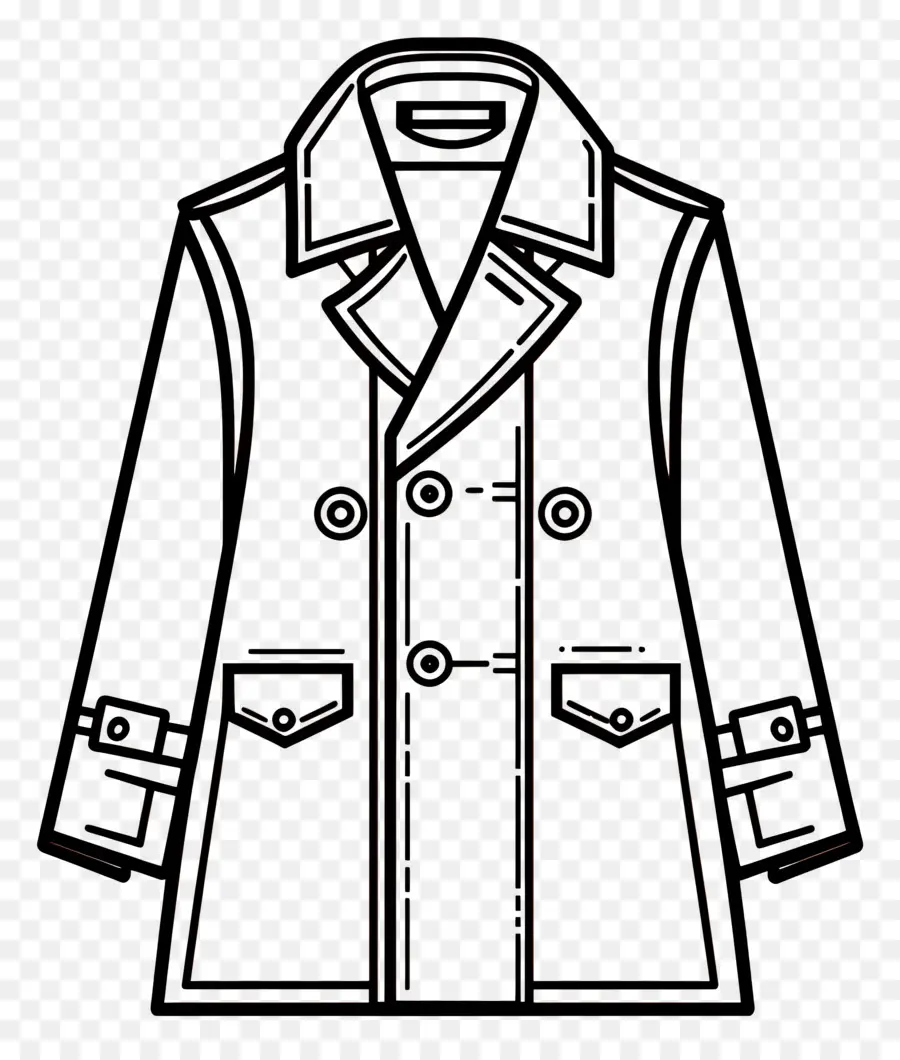 Trench Coat，Illustration Du Manteau PNG