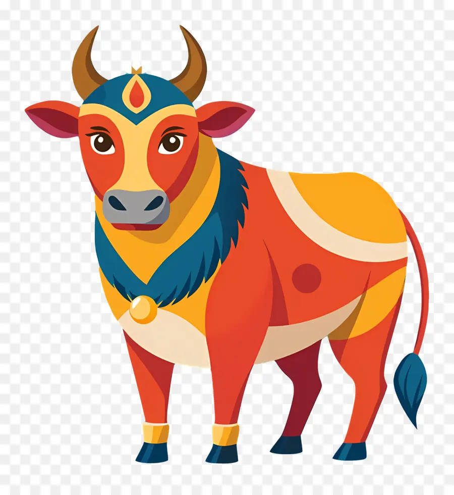 Vache Indienne，Vache Bleue PNG